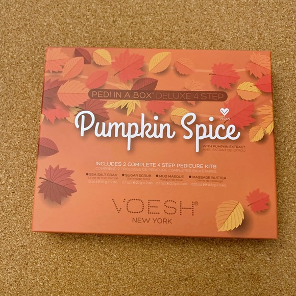 NWT Pumpkin Spice Voesh Pedicure In A Box Duo - - Picture 2 of 2